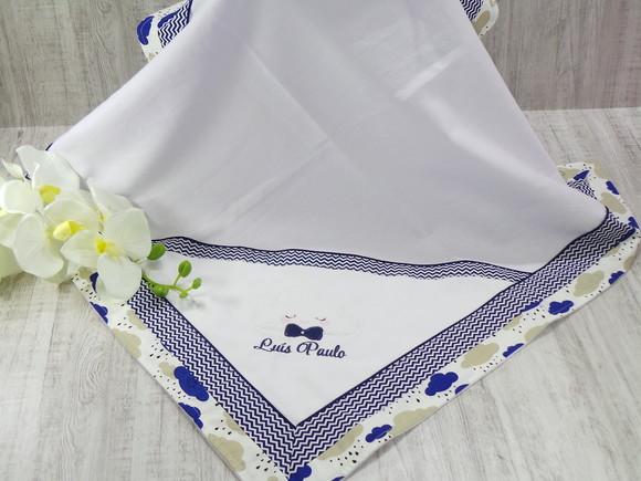 Cueiro Flanela Personalizado Nuvem