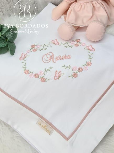 Cueiro Manta Bebê Bordado