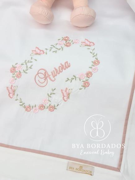 Cueiro Manta Bebê Bordado