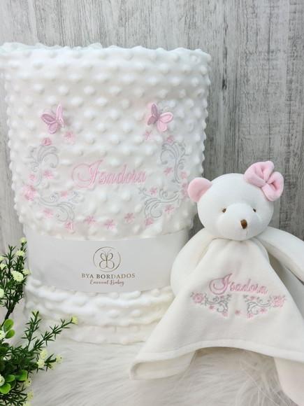 Enxoval Bebê Menina Flores e Borboleta 3d