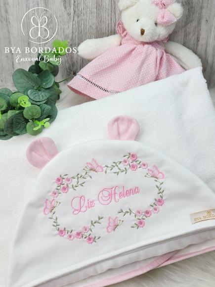 Enxoval Bebê Personalizado Flores e Borboletas