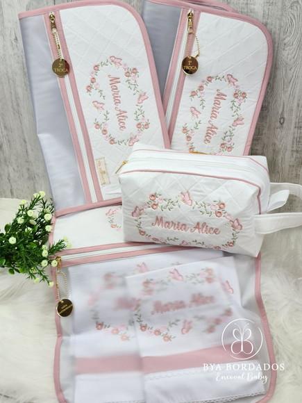 Enxoval Maternidade Personalizado Flores e Borboletas
