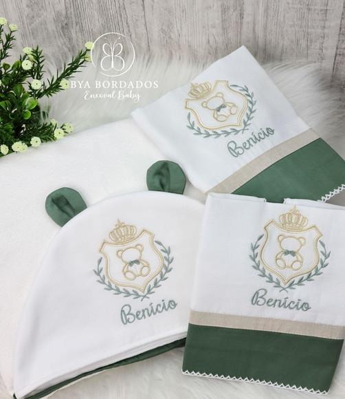 Ki Enxoval Brasão Ursinho Personalizado