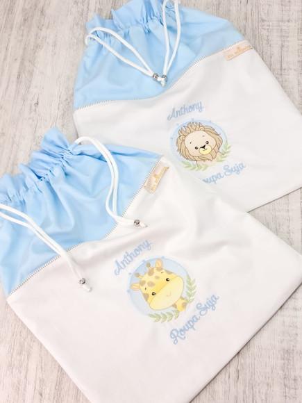 Kit 02 Sacos Roupa Suja Safari