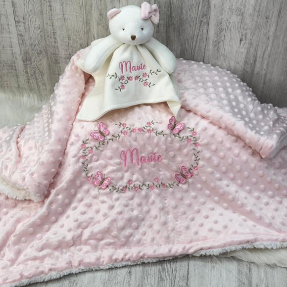 Kit Cobertor Bebê e Naninha Personalizados
