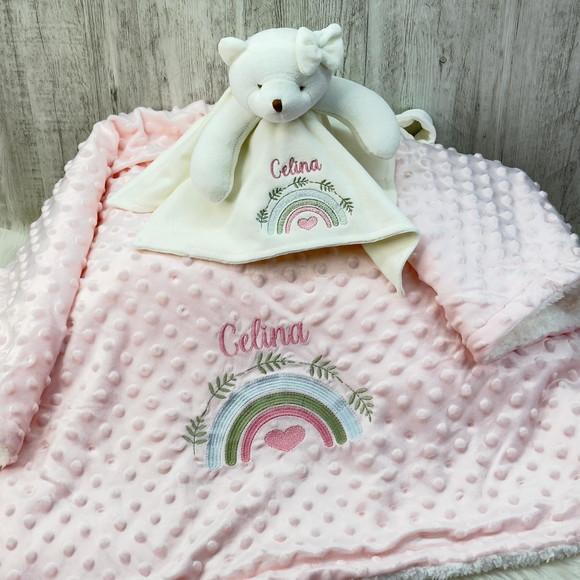 Kit Cobertor Bebê e Naninha Personalizados