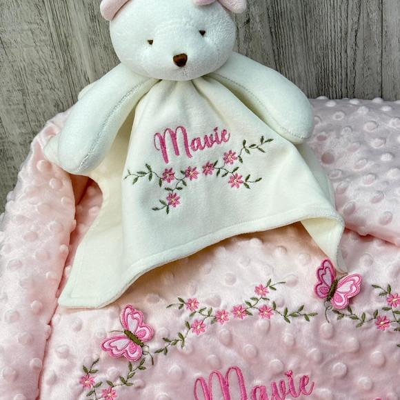 Kit Cobertor Bebê e Naninha Personalizados