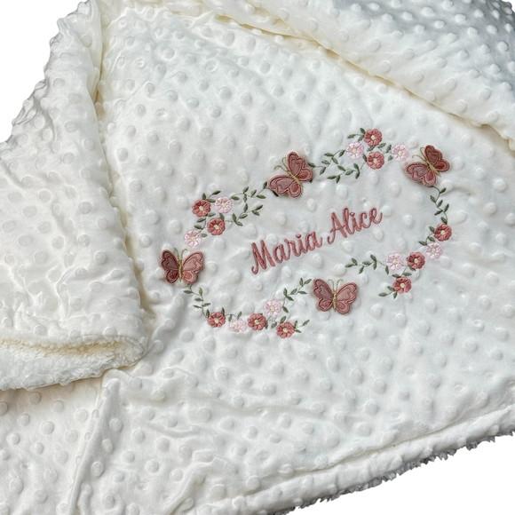 Kit Cobertor Bebê e Naninha Personalizados