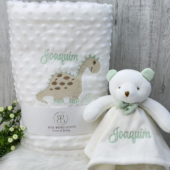 Kit Cobertor Bebê e Naninha Personalizados