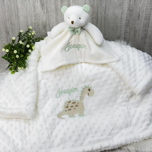 Kit Cobertor Bebê e Naninha Personalizados