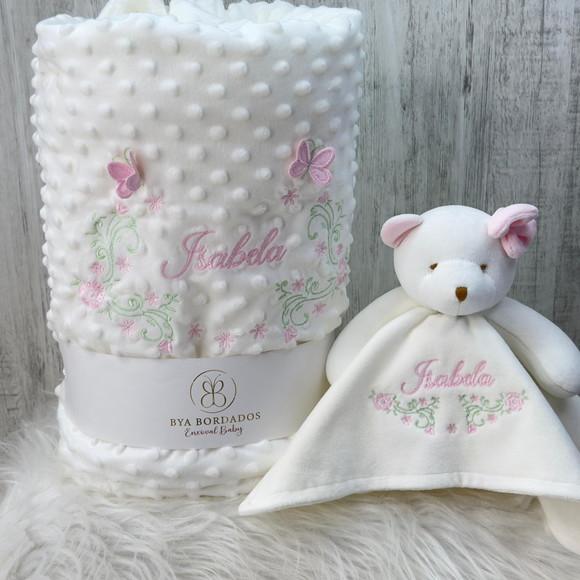 Kit Cobertor Bebê e Naninha Personalizados