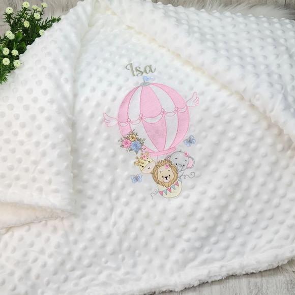 Kit Cobertor Bebê e Naninha Personalizados