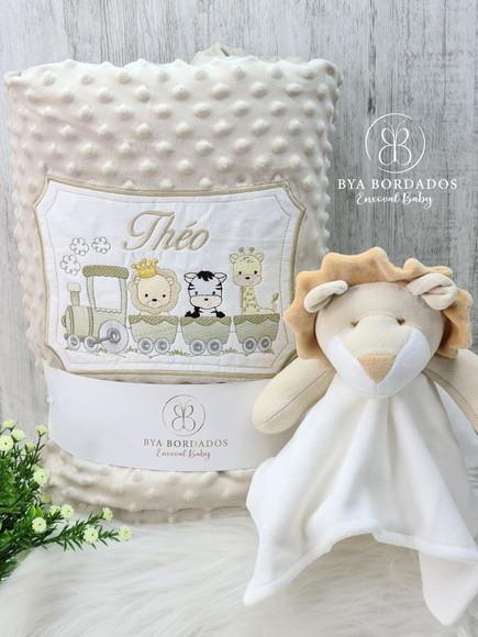 Kit Cobertor Bebê e Naninha Personalizados