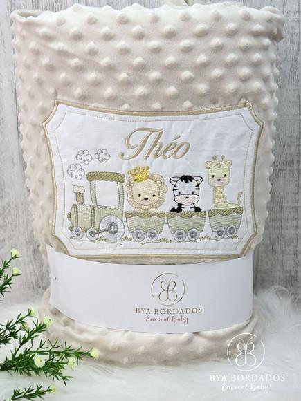 Kit Cobertor Bebê e Naninha Personalizados