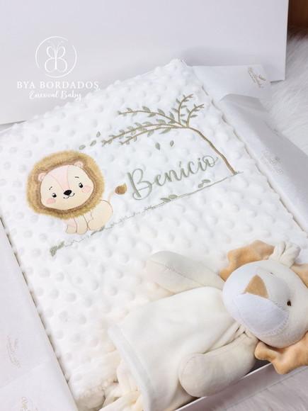 Kit Cobertor Bebê e Naninha Personalizados