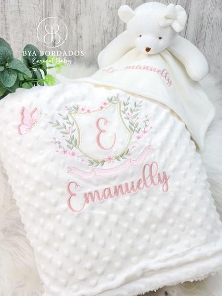 Kit Cobertor Bebê e Naninha Personalizados