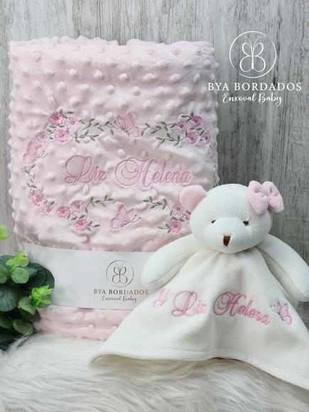 Kit Cobertor Bebê e Naninha Personalizados