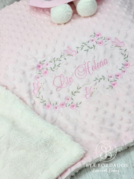 Kit Cobertor Bebê e Naninha Personalizados