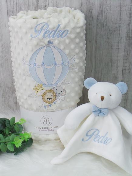 Kit Cobertor Bebê e Naninha Personalizados