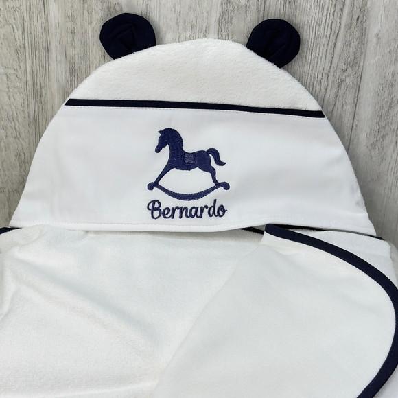 Kit Enxoval Bebê Bordado Cavalinho no Balanço