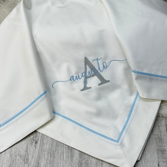 Kit Enxoval Bebe Bordado Nome Sobreposto