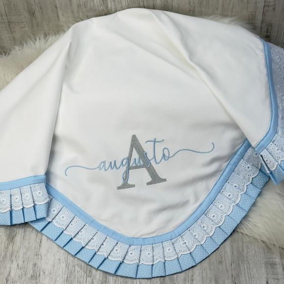 Kit Enxoval Bebe Bordado Nome Sobreposto