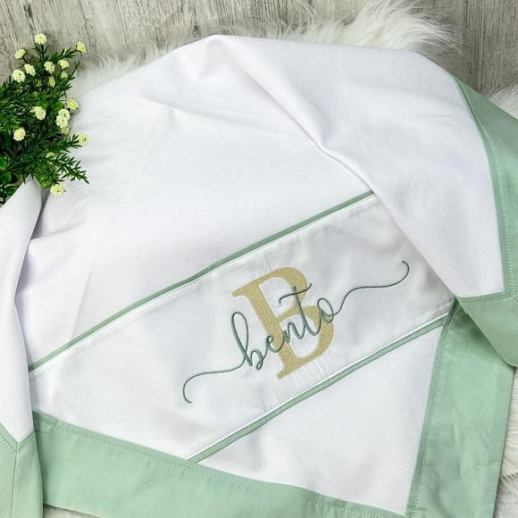 Kit Enxoval Bebe Bordado Nome Sobreposto