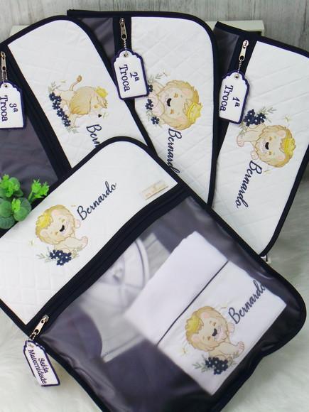 Kit Enxoval Bebe Bordado Rei Leão