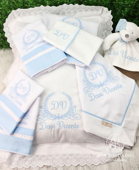 Kit Enxoval Bebê Brasão Personalizado