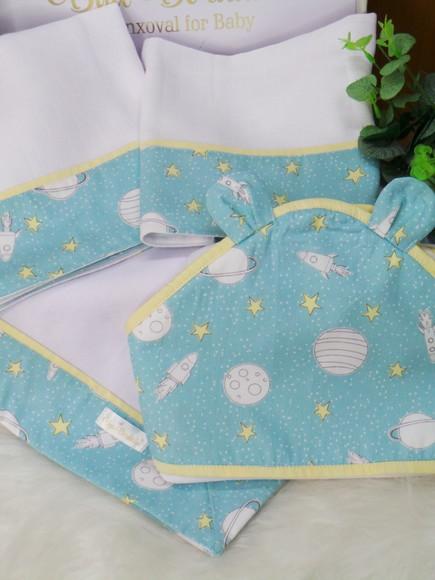 Kit Enxoval Bebê Espaço Incluso Nome do Bebê
