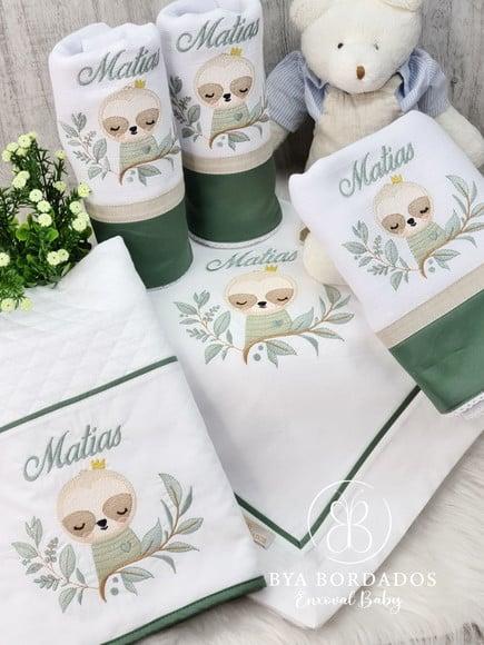 Kit Enxoval Bebê Maternidade Personalizado Safari e Bicho Pr