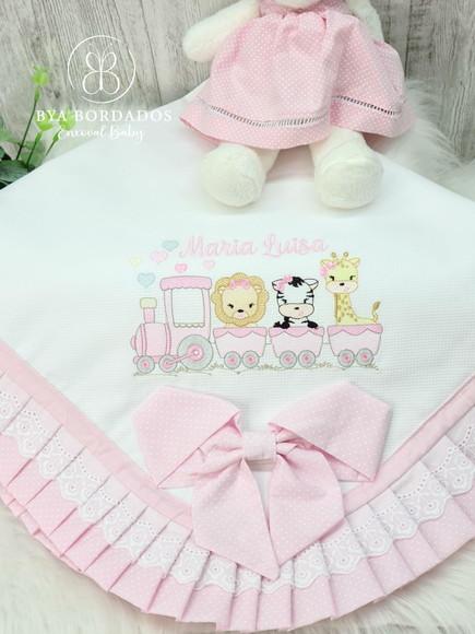 Kit Enxoval Bebê Maternidade Safari Menina