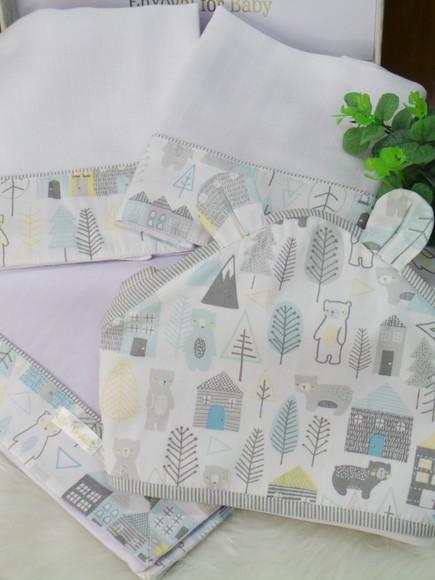 Kit Enxoval Bebê Nórdico Incluso Nome do Bebê