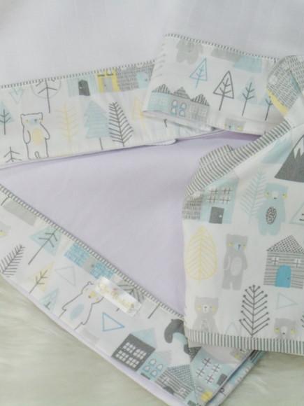 Kit Enxoval Bebê Nórdico Incluso Nome do Bebê