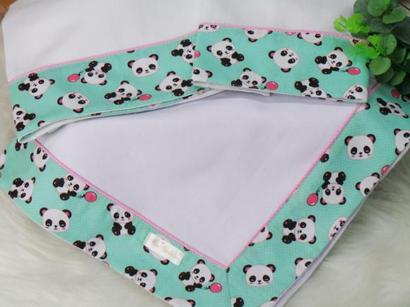 Kit Enxoval Bebê Pandinha Incluso Nome do Bebê