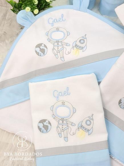 Kit Enxoval Bebê Personalizado Astronauta