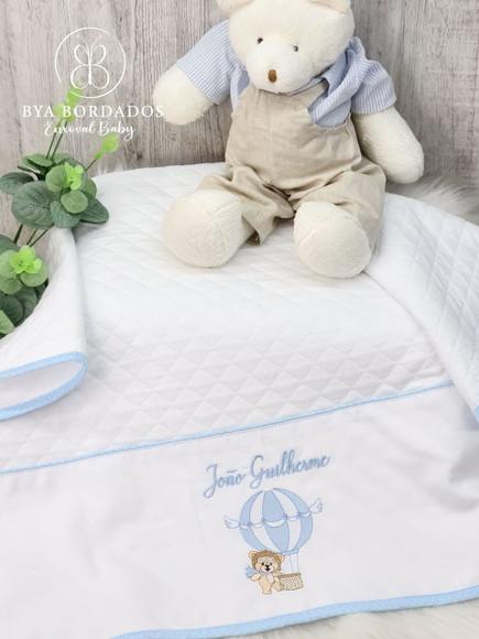 Kit Enxoval Bebê Personalizado Bordado Urso Baloeiro