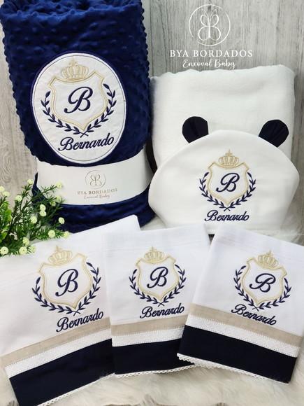 Kit Enxoval Bebê Personalizado Brasão