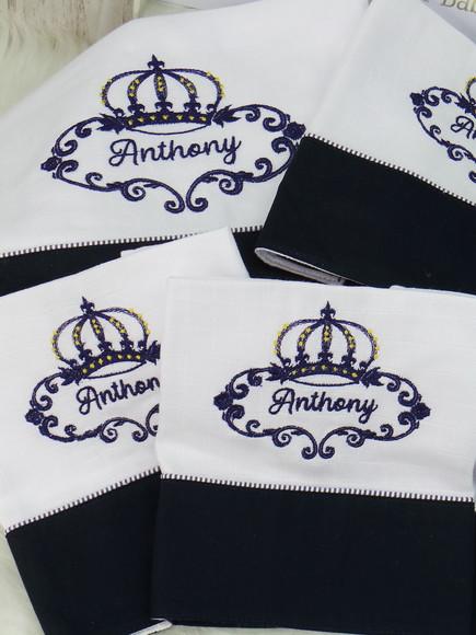 Kit Enxoval Bebê Personalizado Coroa