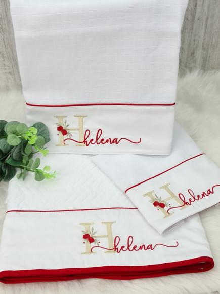 Kit Enxoval Bebê Personalizado Monograma