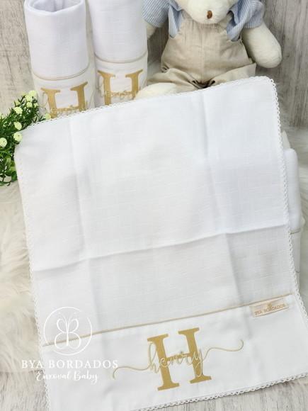 Kit Enxoval Bebê Personalizado Nome Sobreposto