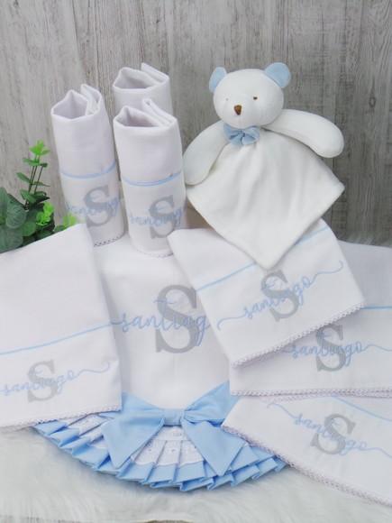 Kit Enxoval Bebê Personalizado Nome Sopreposto