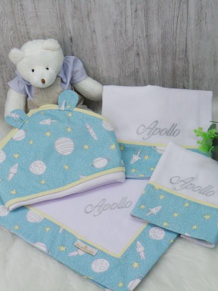 Kit Enxoval Bebê Personalizado Planetinha