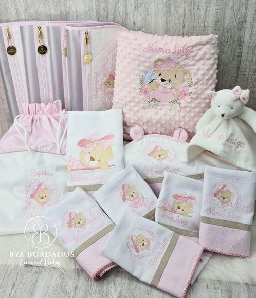 Kit Enxoval Bebê Personalizado Ursinha