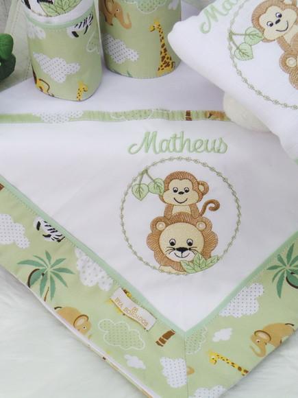 Kit Enxoval Bebê Personalizado Safari
