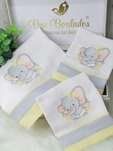 Kit Enxoval Bordado Elefantinha