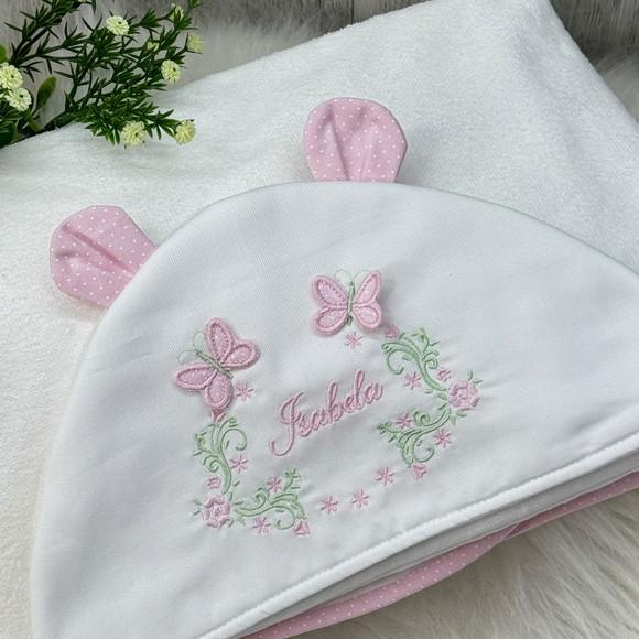 Kit Enxoval Maternidade Personalizado Menina Bordado