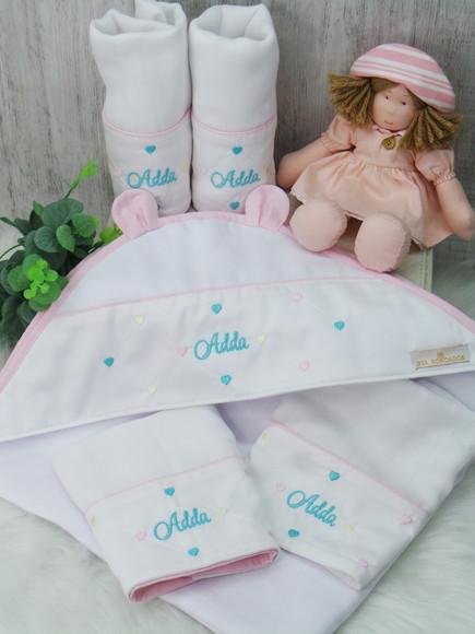 Kit Enxoval Treliça Corações