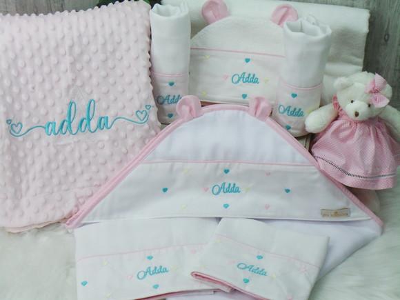 Kit Enxoval Treliça Corações