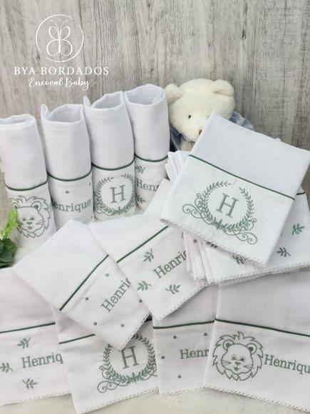 Kit Fralda Boca Bebê Personalizada